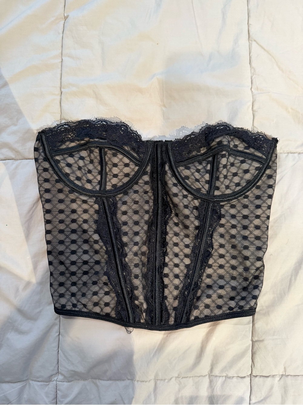 Black Lace Bustier Corset Top - Women Intimates & Sleepwear